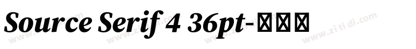 Source Serif 4 36pt字体转换